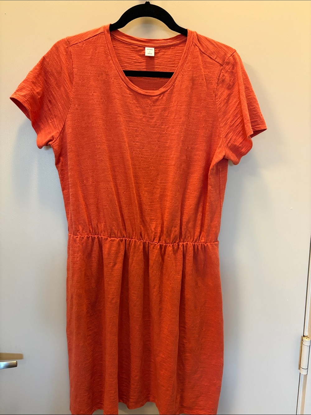 Old Navy Coral Short Sleeve Knit Dress, Size L